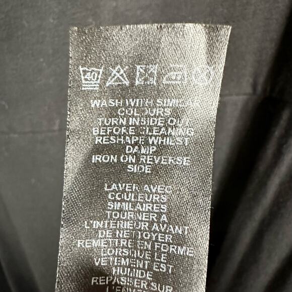 ASOS Womens size 12 Maxi High Slit Open Back Flutter Sleeve Dress Black Stretch - Picture 9 of 10